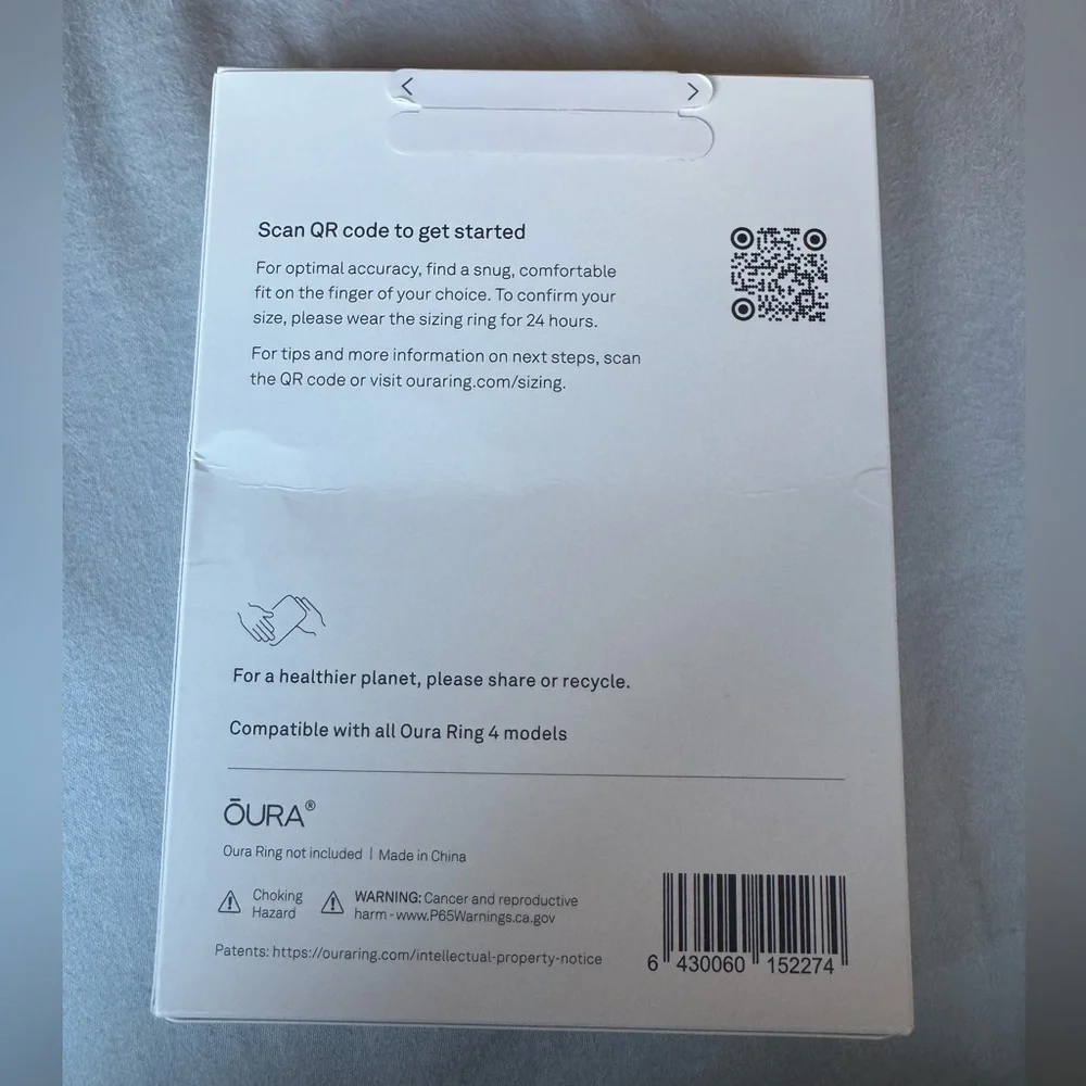 Oura Ring 4 Sizing Kit - New / Unopened